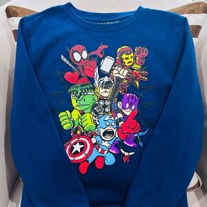 Kid's Marvel Cartoon Sweatshirt in Navy